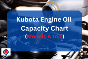 Kubota Engine Oil Capacity Chart