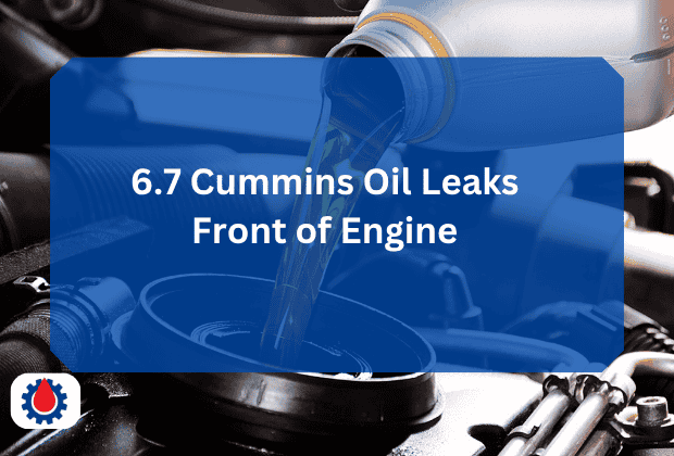 6.7 Cummins Oil Leaks Front of Engine